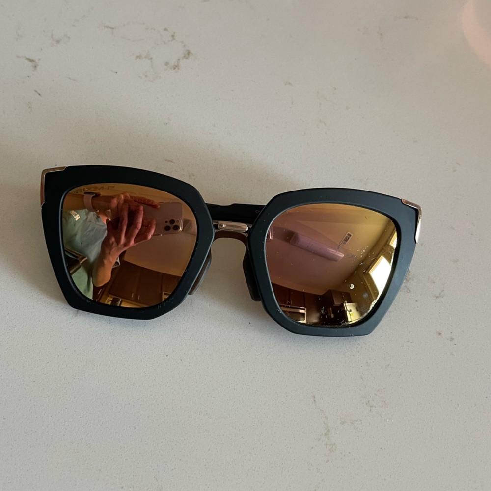 Oakley Sunglasses: Prizm P- orange lens with rose gold accent